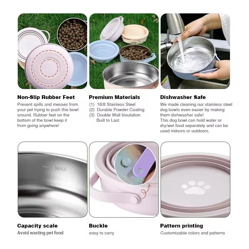 Bol de Voyage pour chien 2-en-1