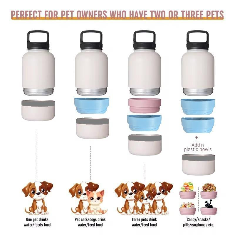 Bol plastique extra pour bouteille 2-en-1